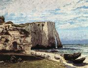 Gustave Courbet La Cote a Etretat apres la tempete oil painting on canvas